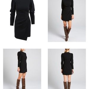 ALC DRAPED CREPED MINI DRESS